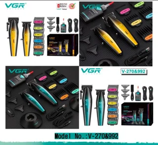 ست ماشین اصلاح وی جی آر مدل VGR V-270 و 992